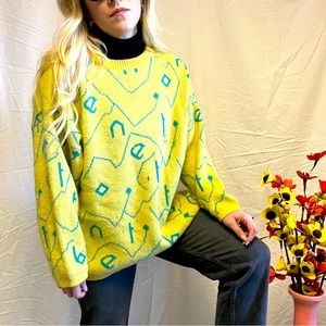Vintage Yellow Benetton Sweater